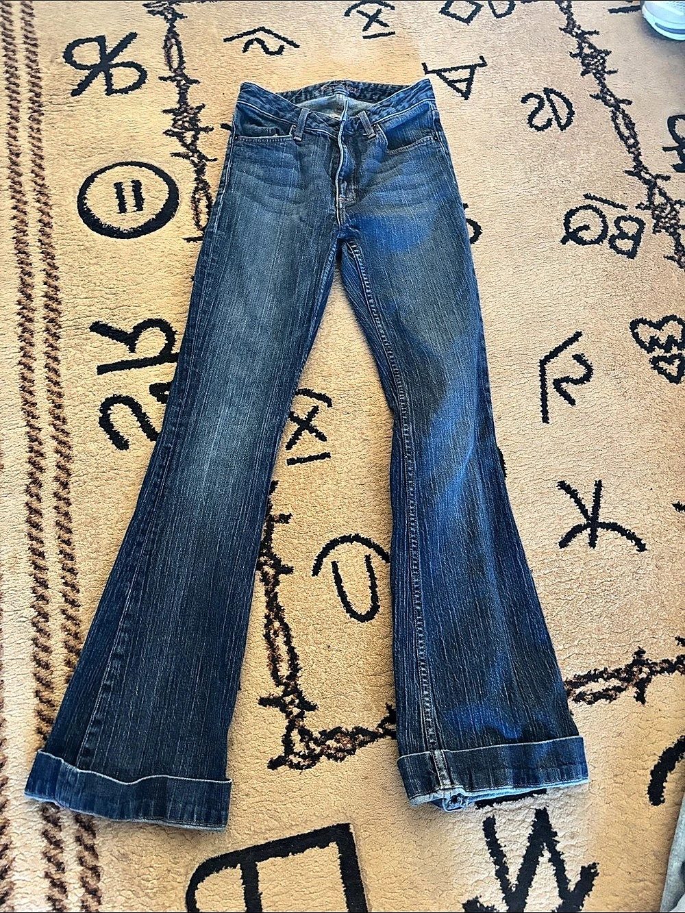 Jennifer Boot Cut Jeans in Blue Waist 2/34